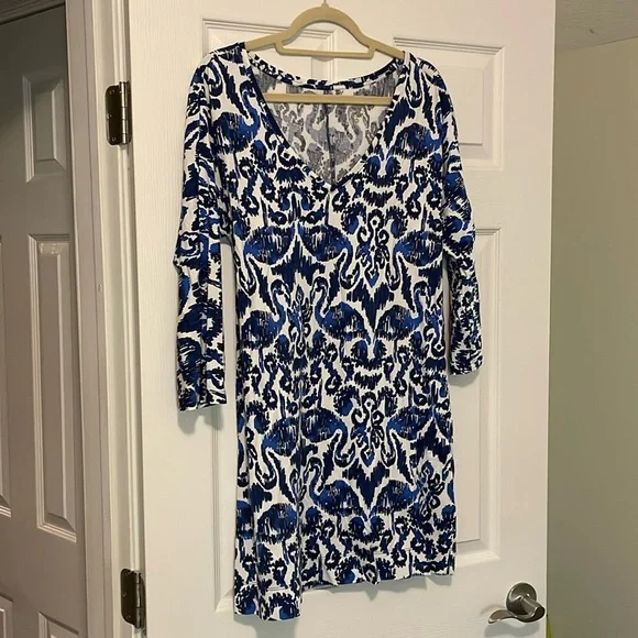 blue flamingo dress Deep Blue Flamingo Dress
